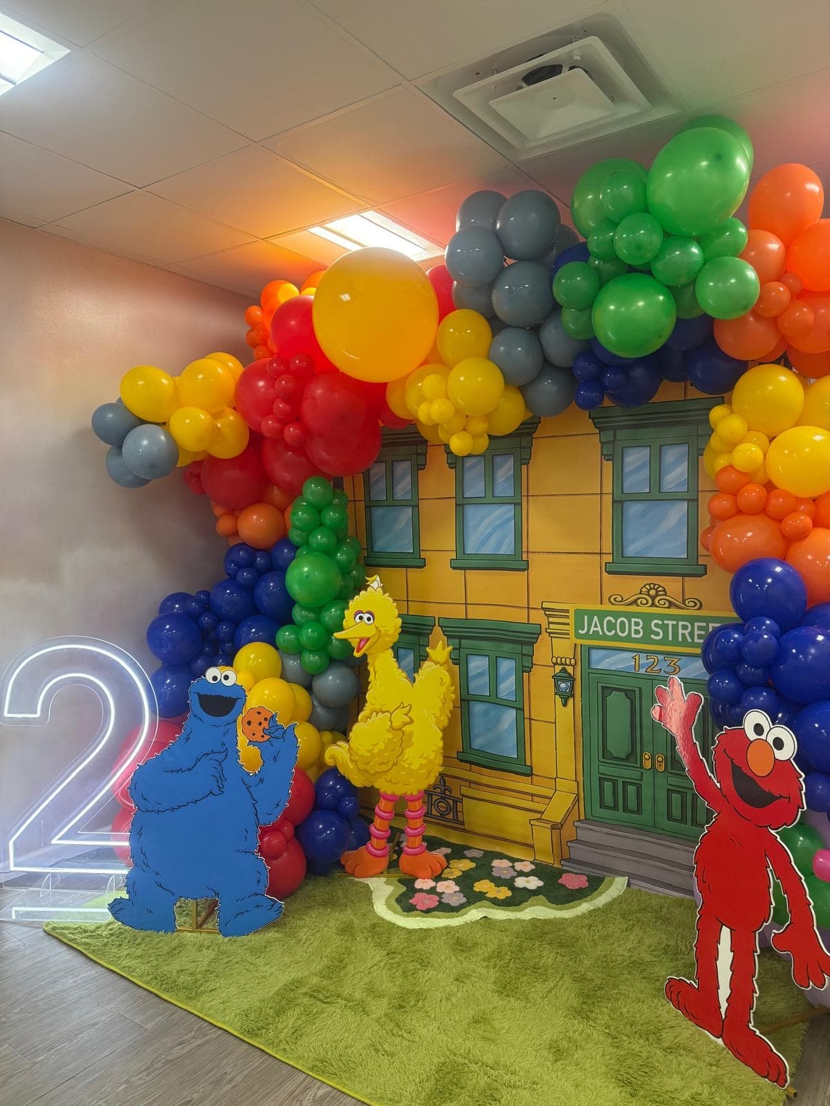 Sesame Street themed party decor