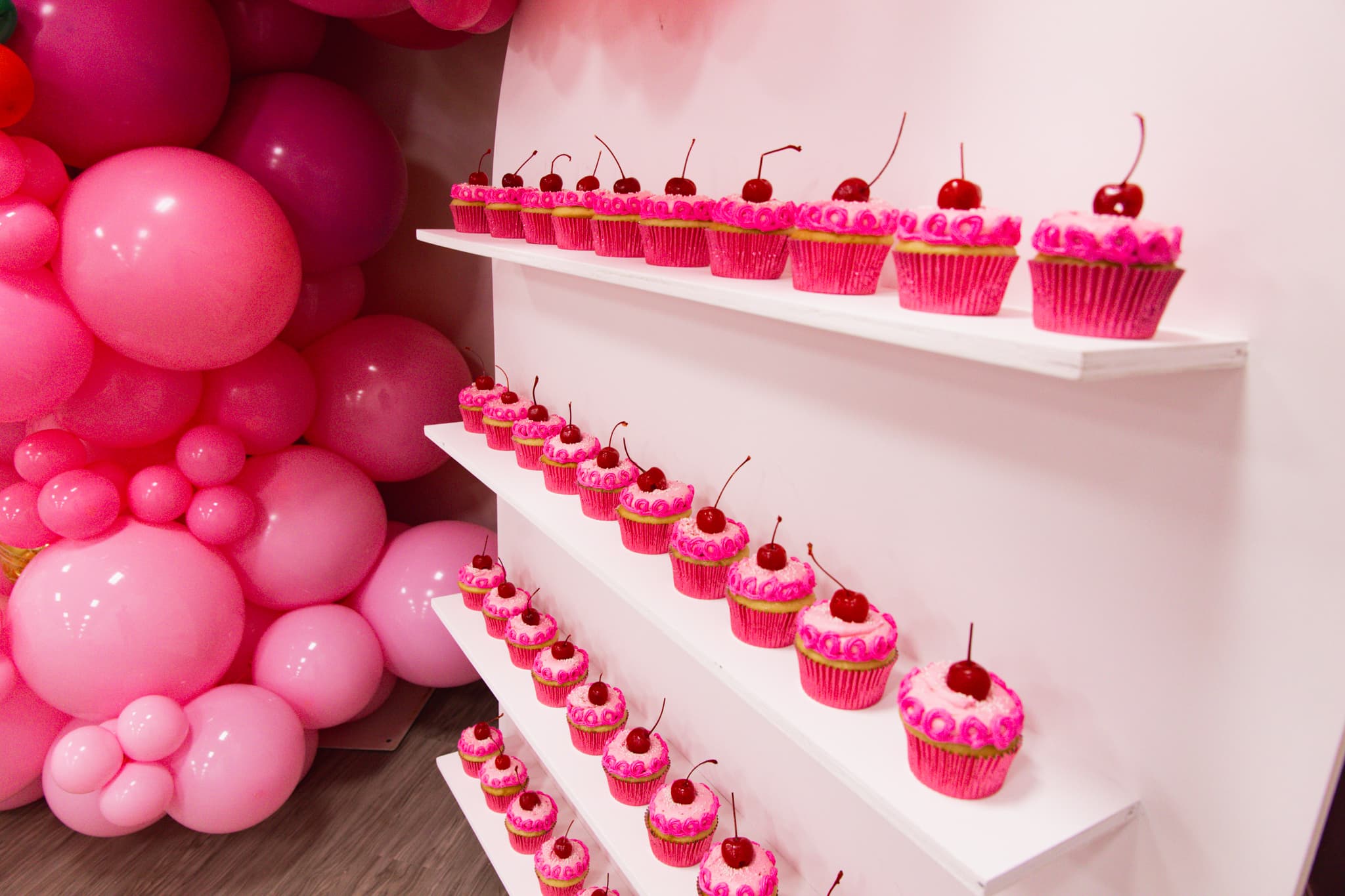 Custom themed cupcake display